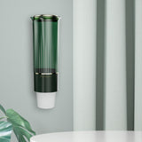 Maxbell Paper Cup Dispenser with Cover Stable Dustproof for Parties Household Cafes Dark green