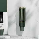 Maxbell Paper Cup Dispenser with Cover Stable Dustproof for Parties Household Cafes Dark green