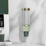 Maxbell Paper Cup Dispenser with Cover Stable Dustproof for Parties Household Cafes Light green