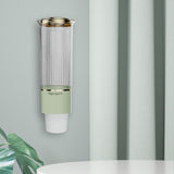 Maxbell Paper Cup Dispenser with Cover Stable Dustproof for Parties Household Cafes Light green