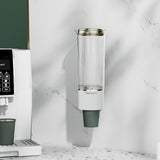 Maxbell Paper Cup Dispenser with Cover Stable Dustproof for Parties Household Cafes White