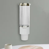 Maxbell Paper Cup Dispenser with Cover Stable Dustproof for Parties Household Cafes White