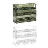 Maxbell egg Tray Egg Fresh Storage Box for Countertop Kitchen Fridge Table Green