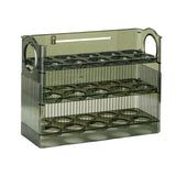 Maxbell egg Tray Egg Fresh Storage Box for Countertop Kitchen Fridge Table Green