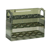 Maxbell egg Tray Egg Fresh Storage Box for Countertop Kitchen Fridge Table Green