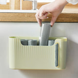 Maxbell Wall Hanging Garbage Bag Organizer Plastic Bag Holder for Cabinet Home