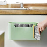 Maxbell Wall Hanging Garbage Bag Organizer Plastic Bag Holder for Cabinet Home