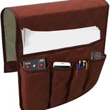 Maxbell Non Slip Sofa Armrest Organizer Armchair Caddy for Couch Living Room Sofa Black