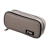 Maxbell Pencil Pen Case with Zipper for Girls and Boys College Middle/High School Gray