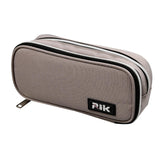 Maxbell Pencil Pen Case with Zipper for Girls and Boys College Middle/High School Gray