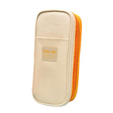 Maxbell Pencil Pen Case Portable Journaling Supplies with Zipper for Teen Yellow