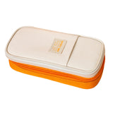 Maxbell Pencil Pen Case Portable Journaling Supplies with Zipper for Teen Yellow