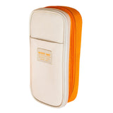 Maxbell Pencil Pen Case Portable Journaling Supplies with Zipper for Teen Yellow