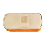 Maxbell Pencil Pen Case Portable Journaling Supplies with Zipper for Teen Yellow