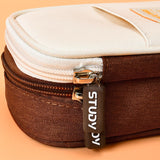 Maxbell Pencil Pen Case Portable Journaling Supplies with Zipper for Teen Coffee