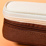 Maxbell Pencil Pen Case Portable Journaling Supplies with Zipper for Teen Coffee
