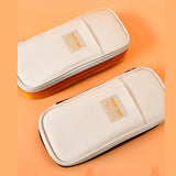 Maxbell Pencil Pen Case Portable Journaling Supplies with Zipper for Teen Coffee