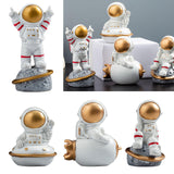 Maxbell Spaceman Figurine Educational Themed Art for Themed Party Decor Housewarming Sitting Airship