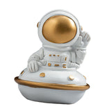 Maxbell Spaceman Figurine Educational Themed Art for Themed Party Decor Housewarming Sitting Airship