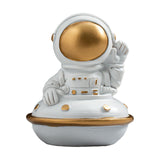 Maxbell Spaceman Figurine Educational Themed Art for Themed Party Decor Housewarming Sitting Airship