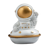 Maxbell Spaceman Figurine Educational Themed Art for Themed Party Decor Housewarming Sitting Airship
