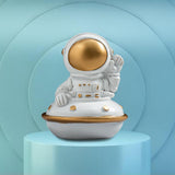 Maxbell Spaceman Figurine Educational Themed Art for Themed Party Decor Housewarming Sitting Airship