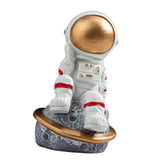 Maxbell Spaceman Figurine Educational Themed Art for Themed Party Decor Housewarming Sitting on Planet