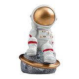 Maxbell Spaceman Figurine Educational Themed Art for Themed Party Decor Housewarming Sitting on Planet