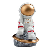 Maxbell Spaceman Figurine Educational Themed Art for Themed Party Decor Housewarming Sitting on Planet