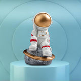 Maxbell Spaceman Figurine Educational Themed Art for Themed Party Decor Housewarming Sitting on Planet