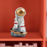 Maxbell Spaceman Figurine Educational Themed Art for Themed Party Decor Housewarming Sitting on Planet