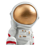 Maxbell Spaceman Figurine Educational Themed Art for Themed Party Decor Housewarming Sitting on Planet