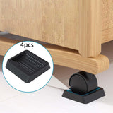 Maxbell 4Pcs Hardwood Floor Protectors Floor Protector Easy Use for Bed Chair Sofa
