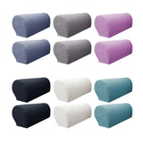Maxbell 2x Sofa Armrest Covers Washable Stretchable Armrest Cover for recliner Dark Grey