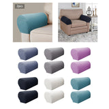 Maxbell 2x Sofa Armrest Covers Washable Stretchable Armrest Cover for recliner Dark Grey