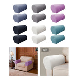 Maxbell 2x Sofa Armrest Covers Washable Stretchable Armrest Cover for recliner Dark Grey