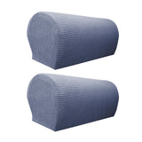 Maxbell 2x Sofa Armrest Covers Washable Stretchable Armrest Cover for recliner Dark Grey