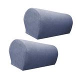 Maxbell 2x Sofa Armrest Covers Washable Stretchable Armrest Cover for recliner Dark Grey