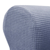 Maxbell 2x Sofa Armrest Covers Washable Stretchable Armrest Cover for recliner Dark Grey