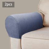 Maxbell 2x Sofa Armrest Covers Washable Stretchable Armrest Cover for recliner Dark Grey
