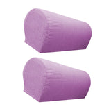 Maxbell 2x Sofa Armrest Covers Washable Stretchable Armrest Cover for recliner Purple