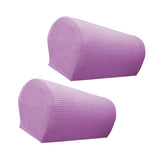 Maxbell 2x Sofa Armrest Covers Washable Stretchable Armrest Cover for recliner Purple
