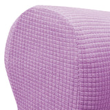 Maxbell 2x Sofa Armrest Covers Washable Stretchable Armrest Cover for recliner Purple
