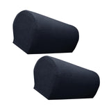 Maxbell 2x Sofa Armrest Covers Washable Stretchable Armrest Cover for recliner Black