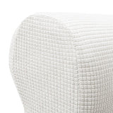 Maxbell 2x Sofa Armrest Covers Washable Stretchable Armrest Cover for recliner White