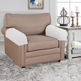 Maxbell 2x Sofa Armrest Covers Washable Stretchable Armrest Cover for recliner White