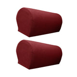 Maxbell Armchair Covers Furniture Protector Arm Covers for Bedroom  Wine Red