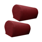 Maxbell Armchair Covers Furniture Protector Arm Covers for Bedroom  Wine Red