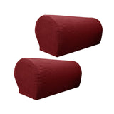 Maxbell Armchair Covers Furniture Protector Arm Covers for Bedroom  Wine Red