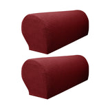 Maxbell Armchair Covers Furniture Protector Arm Covers for Bedroom  Wine Red